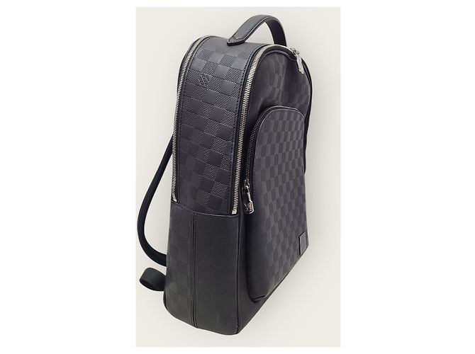 Louis Vuitton Zaino Avenue in pelle Damier Infini nero - vista 3