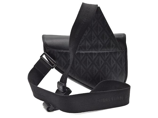 Saddle Dior Borsa Sella CD Diamond Nero - vista 3