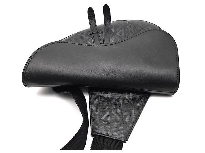 Saddle Dior Borsa Sella CD Diamond Nero - vista 6