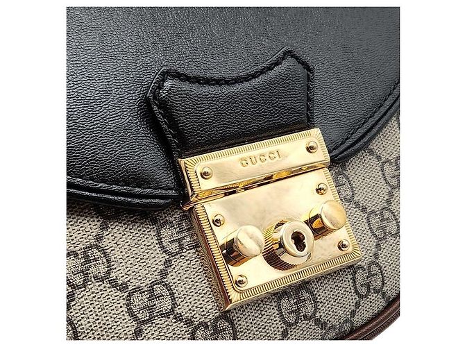 Gucci Borsa a tracolla mezzaluna Supreme Padlock Small Multicolore - vista 8