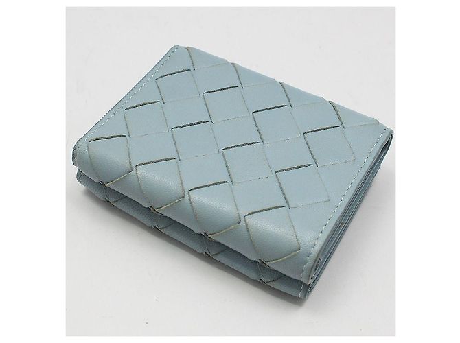 Bottega Veneta Cartera Intrecciato Azul - vista 4