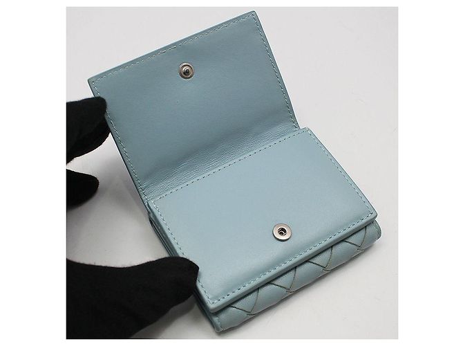 Bottega Veneta Cartera Intrecciato Azul - vista 6