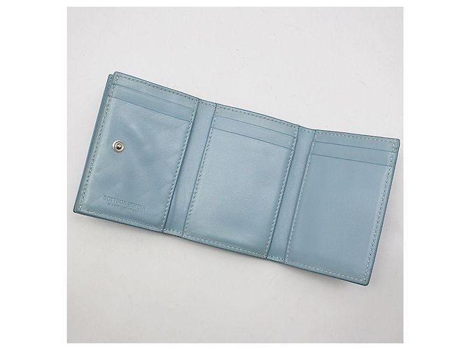 Bottega Veneta Cartera Intrecciato Azul - vista 8