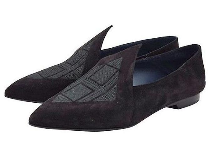 Hermès Scarpe basse in scamosciato - vista 2