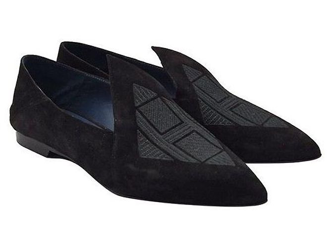 Hermès Scarpe basse in scamosciato - vista 3