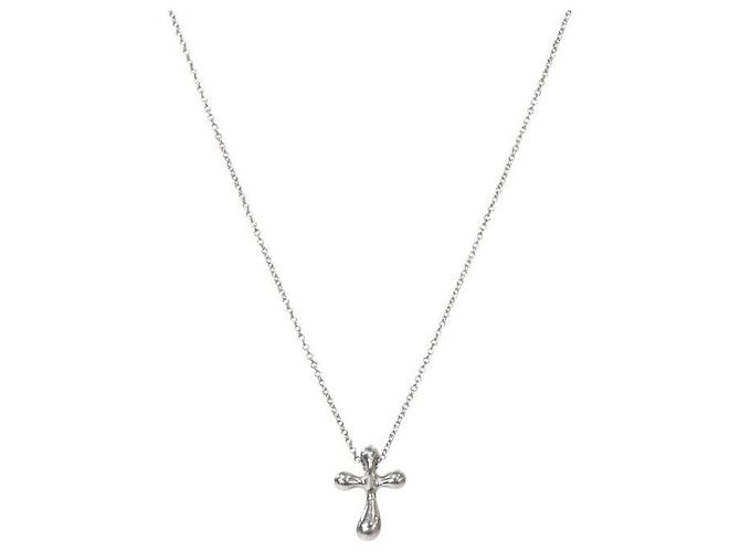 Tiffany & Co Collana con Croce in Argento - vista 2