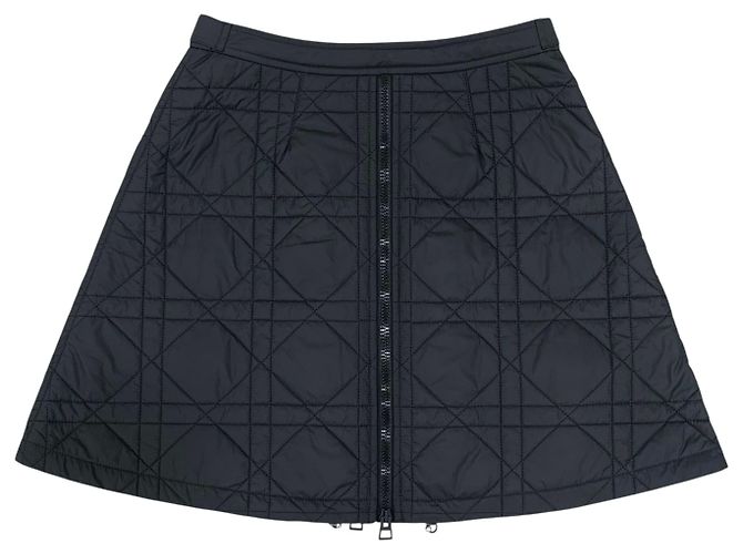 Dior Falda acolchada Christian Cannage Negro - vista 2