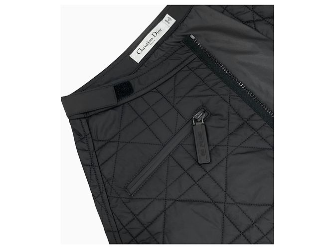 Dior Falda acolchada Christian Cannage Negro - vista 3