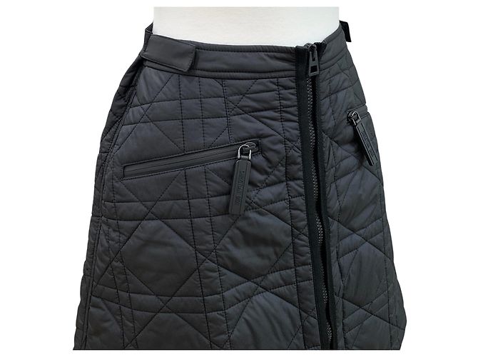 Dior Falda acolchada Christian Cannage Negro - vista 6