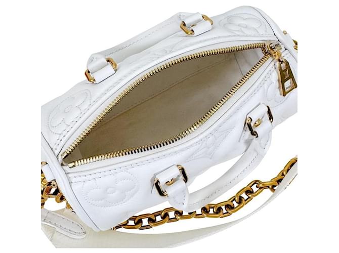 Louis Vuitton Mini Monogram Bubblegram Papillon Tote Bag Weiß - Ansicht 11