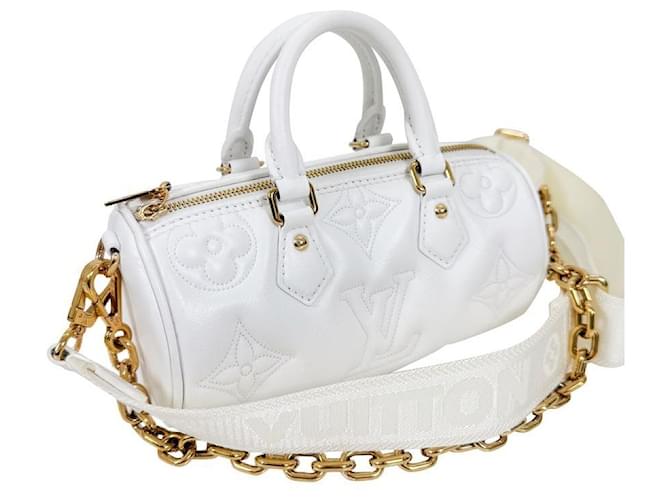 Louis Vuitton Mini Monogram Bubblegram Papillon Tote Bag Weiß - Ansicht 8
