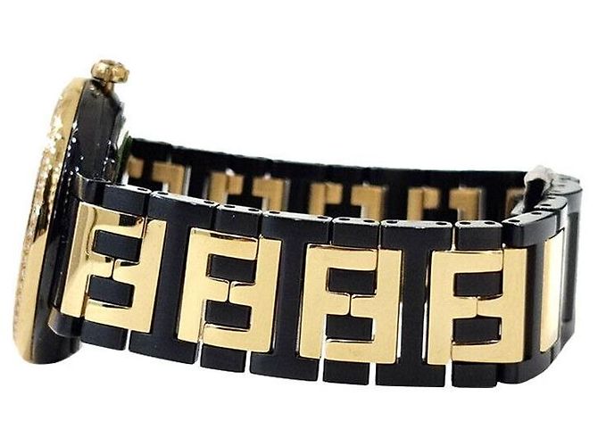 Fendi Diamant-Kombinationsuhr Schwarz - Ansicht 2