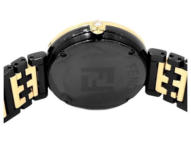 Fendi Diamant-Kombinationsuhr Schwarz - Ansicht 4
