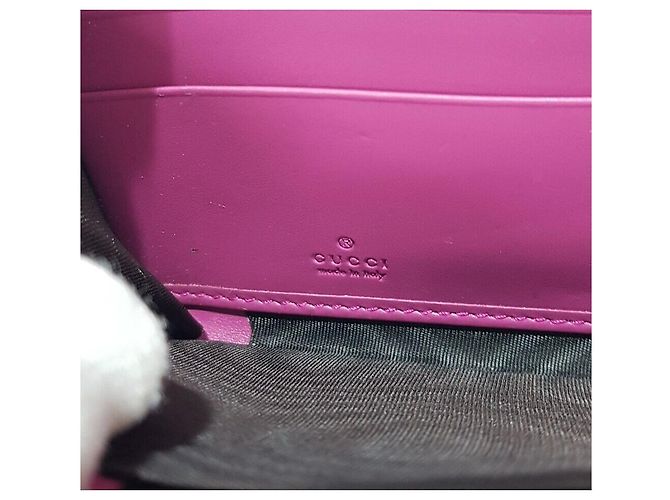 Gucci Cartera larga de cuero para mujer Sima Rosa - vista 10