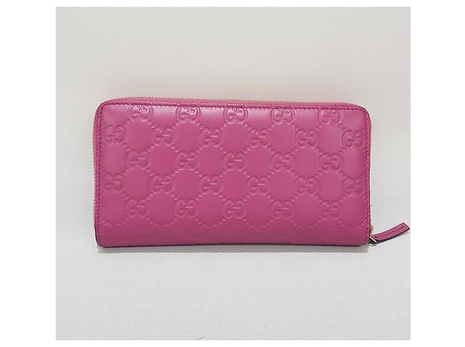 Gucci Cartera larga de cuero para mujer Sima Rosa - vista 5