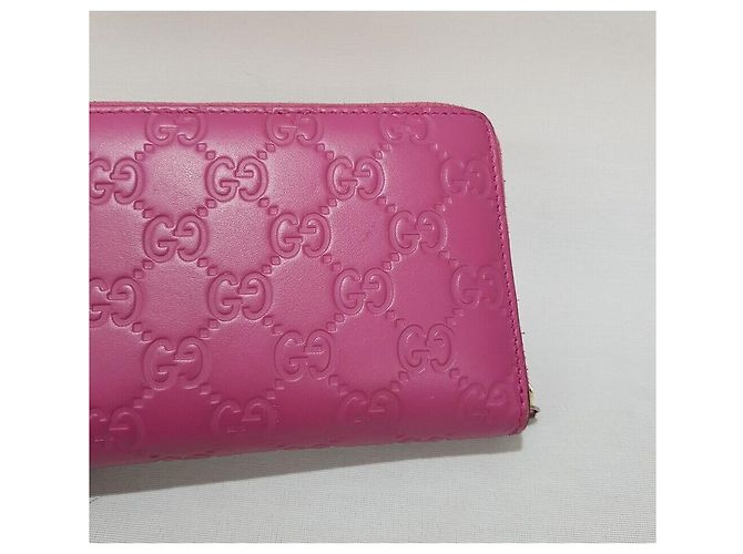 Gucci Cartera larga de cuero para mujer Sima Rosa - vista 8