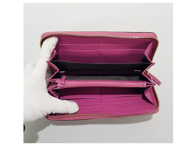 Gucci Cartera larga de cuero para mujer Sima Rosa - vista 9
