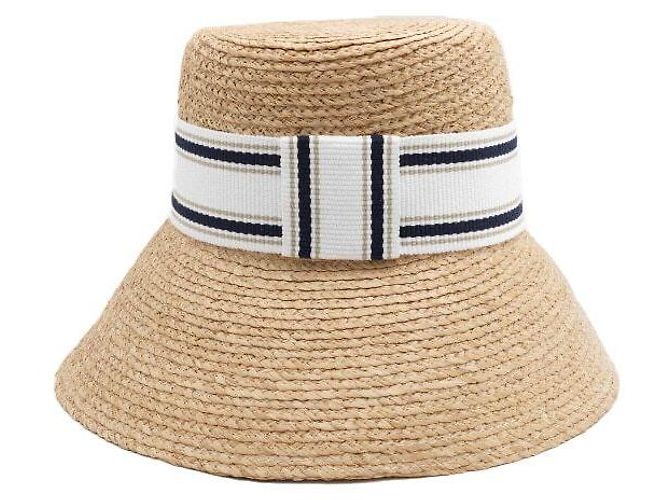 Miu Miu Bucket Hat aus gewebtem Raffia-Stoff Season - Ansicht 4