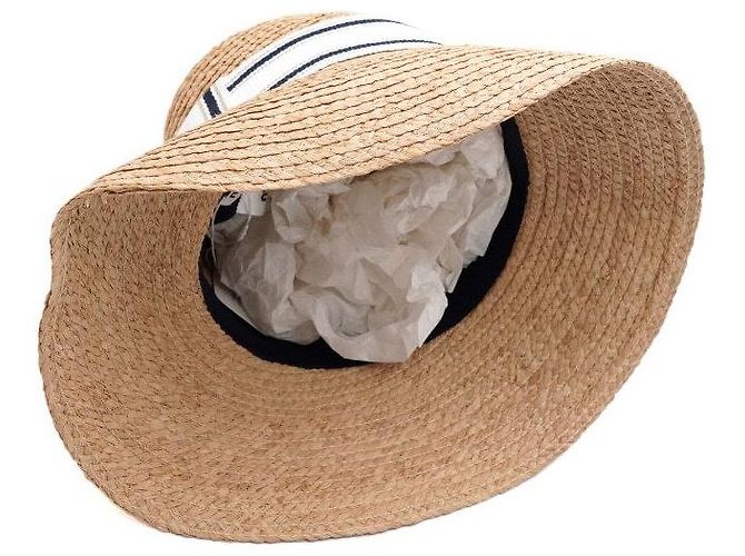 Miu Miu Bucket Hat aus gewebtem Raffia-Stoff Season - Ansicht 7