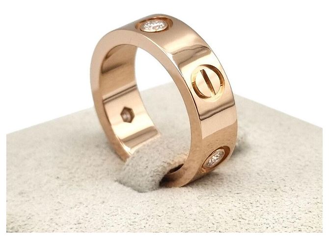 Cartier Love Ring mit Diamanten Pink - Ansicht 5