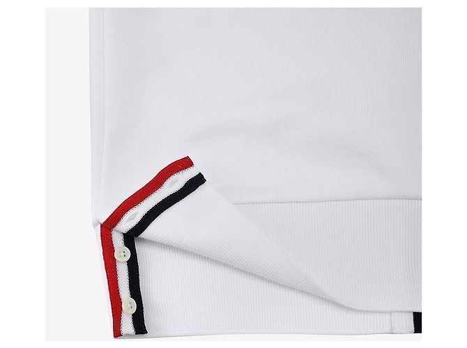Thom Browne Center Back Stripe Loopback Knit Jersey Men's Sweatshirt Silvery - view 9