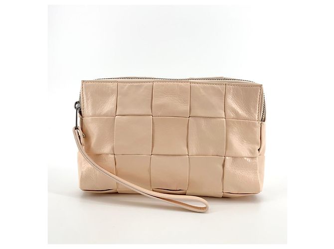 Bottega Veneta Pochette con tracolla da viaggio Intrecciato Arancione - vista 3