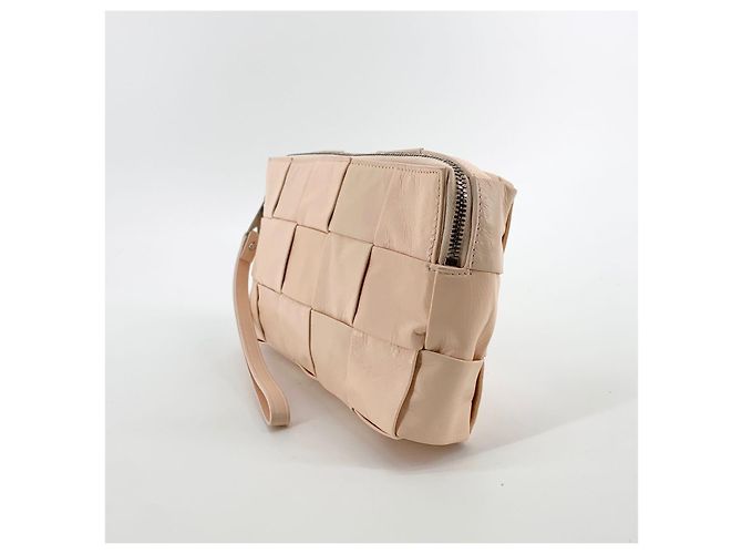 Bottega Veneta Pochette con tracolla da viaggio Intrecciato Arancione - vista 5