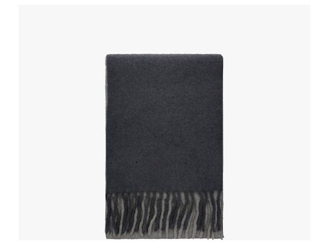 Jacquemus Sciarpa in alpaca con frange sfumate Marrone - vista 5