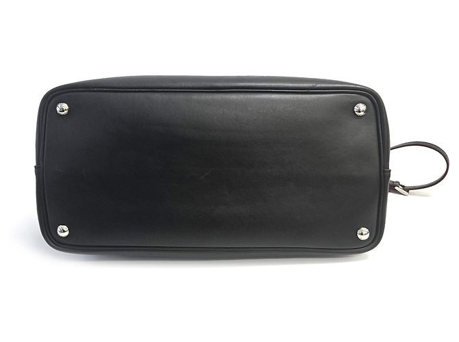Prada Grande borsa tote doppia in pelle di vitello morbida nera Nero - vista 12