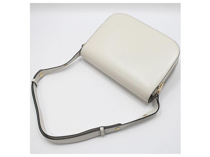 Horsebit 1955 Gucci Borsa a Spalla Gold Horsebit Medium Bianco - vista 4