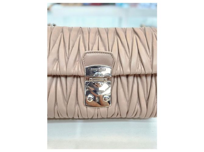 Miu Miu Borsa a tracolla e crossbody in Nappa Rosa - vista 19