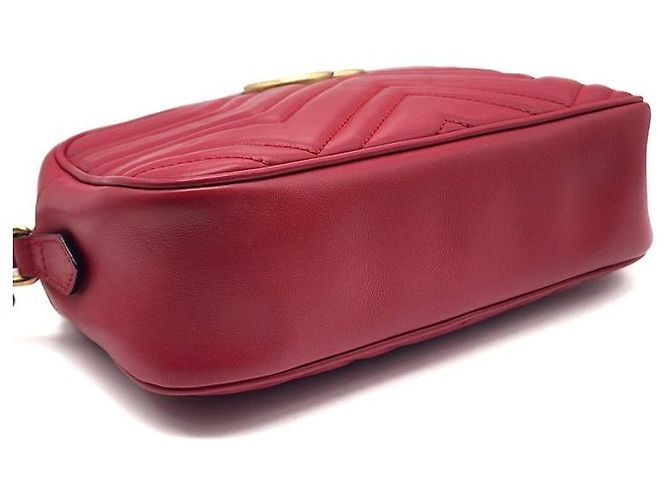 Gucci Borsa a tracolla Marmont Matelassé Rosso - vista 7