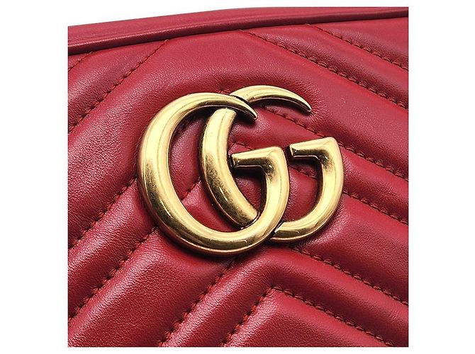 Gucci Borsa a tracolla Marmont Matelassé Rosso - vista 8