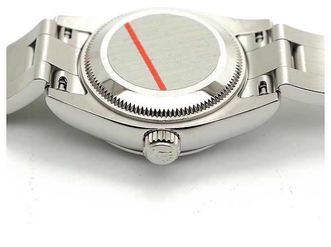Rolex Oyster Perpetual Pink Index Damenuhr aus Stahl - Ansicht 13