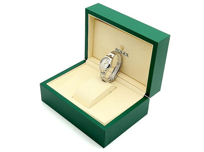 Rolex Oyster Perpetual Pink Index Damenuhr aus Stahl - Ansicht 27