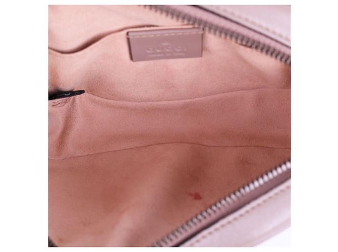 Gucci Marmont Matelassé Gürteltasche in Deep Beige mit Goldton Braun - Ansicht 11