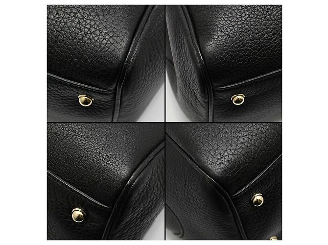 Gucci Borsa Tote Diana in pelle nera con manico in bambù Nero - vista 12