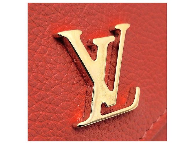 Louis Vuitton Cartera Mini Lockme Roja - vista 7