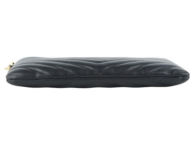 Saint Laurent Clutch piccola trapuntata Nero - vista 6