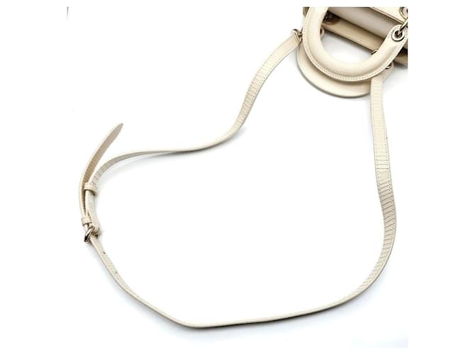 Dior Borsa Christian Lizard Lady Mini Bianco - vista 5