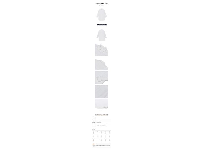 Maison Martin Margiela Camicia in popeline oversize Argento - vista 2