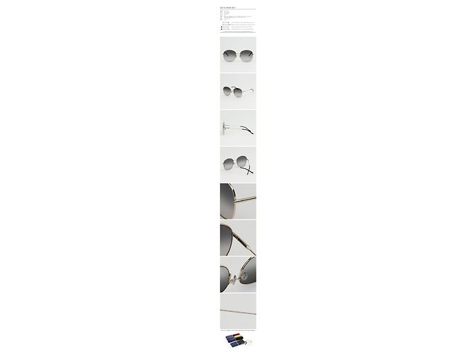 Gucci Gafas de Sol Lujo Montura de Metal Tamaño Grande Asian Fit Multicolor - vista 3