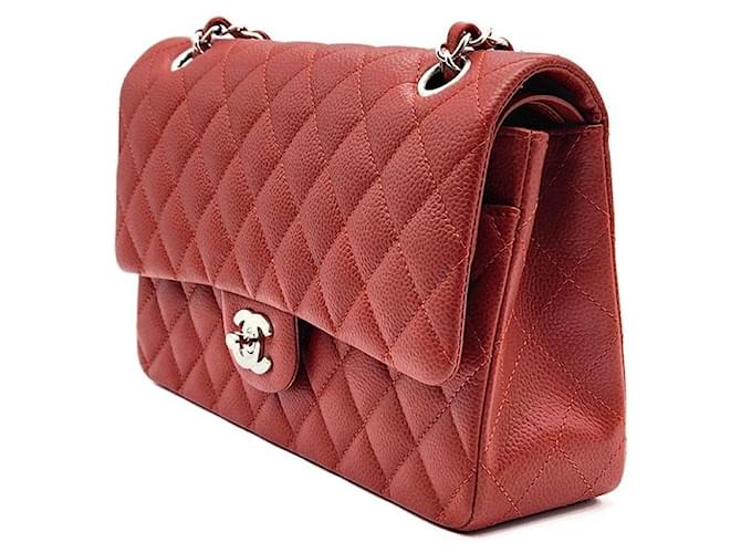 Chanel Caviar Classic Medium Rosso - vista 2