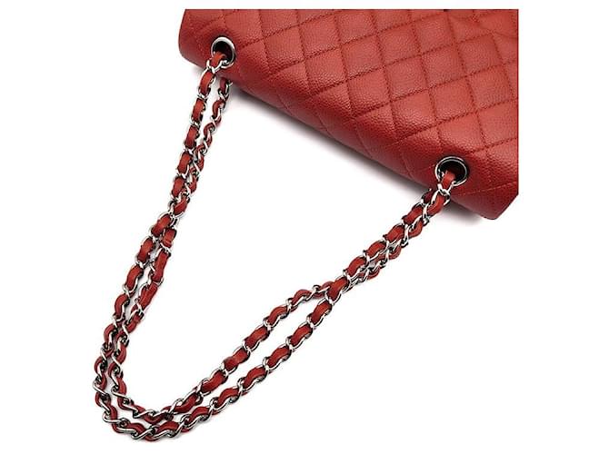 Chanel Caviar Classic Medium Rosso - vista 5
