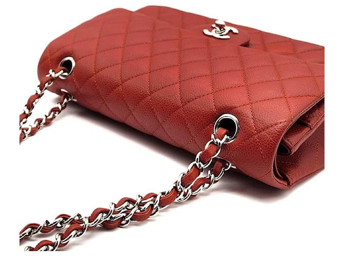 Chanel Caviar Classic Medium Rosso - vista 6