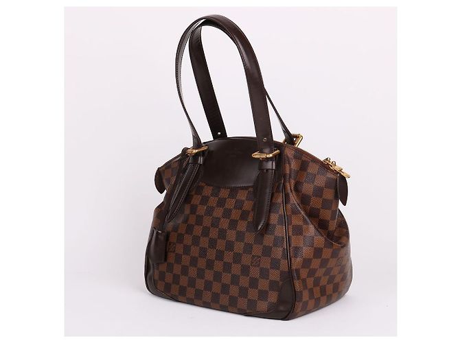 Louis Vuitton Borsa a tracolla Verona MM Damier da donna Marrone - vista 3