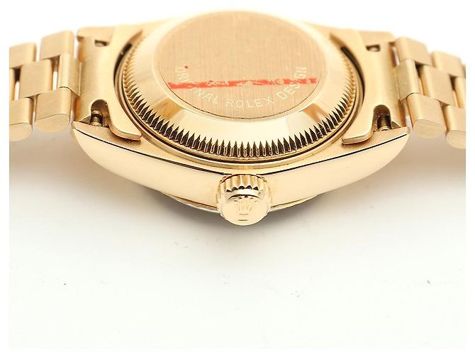 Rolex Datejust Goldene Damenuhr mit Originaldiamanten - Ansicht 13