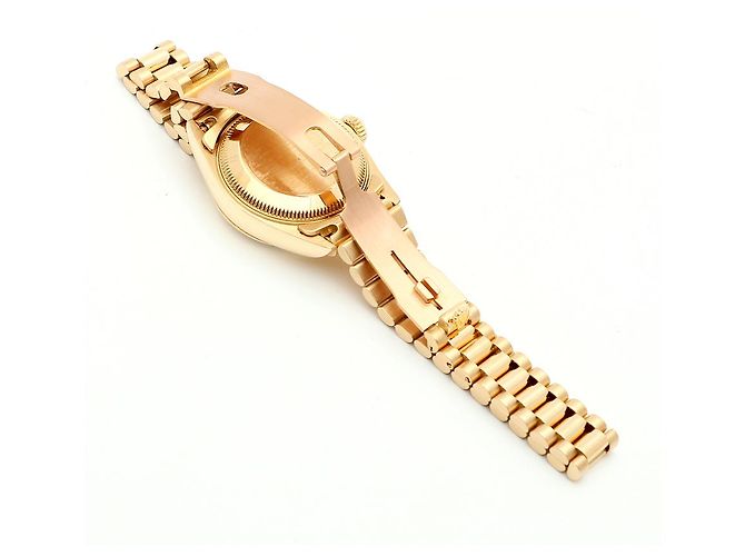 Rolex Datejust Goldene Damenuhr mit Originaldiamanten - Ansicht 15