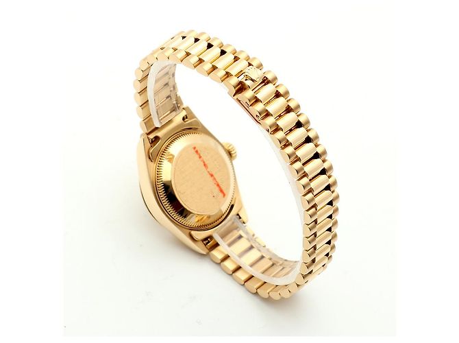 Rolex Datejust Goldene Damenuhr mit Originaldiamanten - Ansicht 17