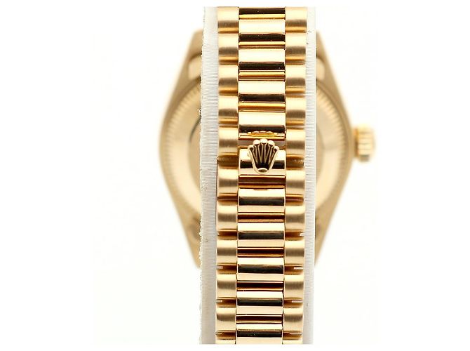 Rolex Datejust Goldene Damenuhr mit Originaldiamanten - Ansicht 7